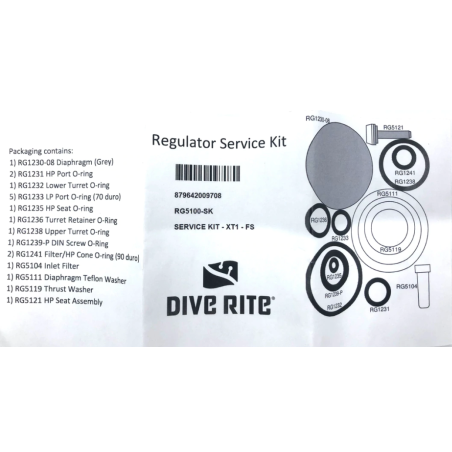 Service Kit XT1 Dive Rite